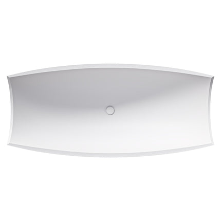 ALFI Brand AB9992 White Matte 71" Solid Surface Resin Free Standing Hammock Style Bathtub Alfi Brand