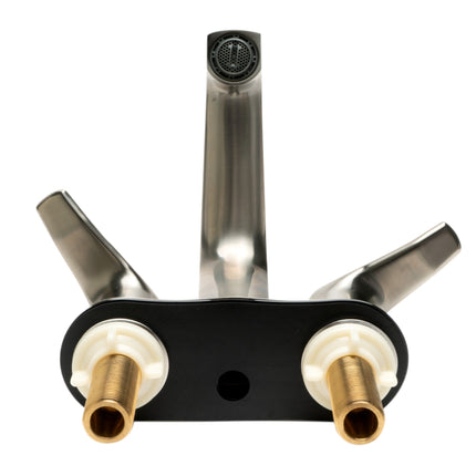ALFI brand AB1493-BN Brushed Nickel Two-Handle 4'' Centerset Bathroom Faucet Alfi Brand