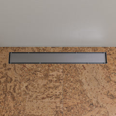 ALFI brand ABLD24B-BSS 24" Long Modern Stainless Steel Linear Shower Drain with Solid Cover Alfi Brand