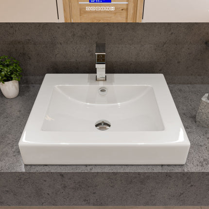 ALFI brand AB1229-PC Polished Chrome Square Single Lever Bathroom Faucet ALFI brand
