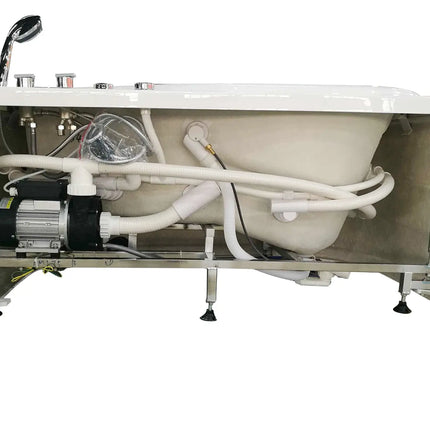 EAGO AM175-R  5' White Acrylic Whirlpool Bathtub - Drain on Left