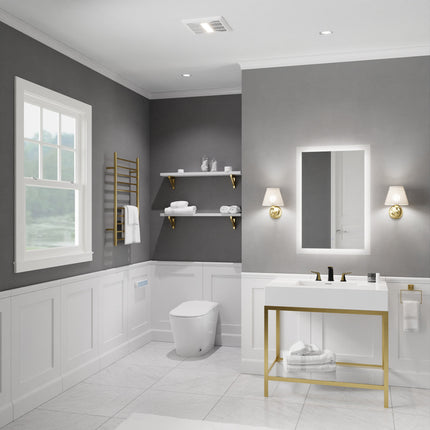 Spring Series 110 CFM Ceiling Mount Bathroom Exhaust Fan with Brilliant LED Light and ENERGY STAR in Soothing White Anzzi