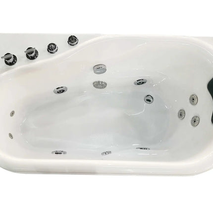EAGO AM175-L  5'' White Acrylic Whirlpool Bathtub - Drain on Right