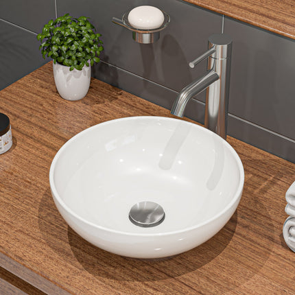 ALFI brand AB1023-BN Tall Brushed Nickel Single Lever Bathroom Faucet ALFI brand