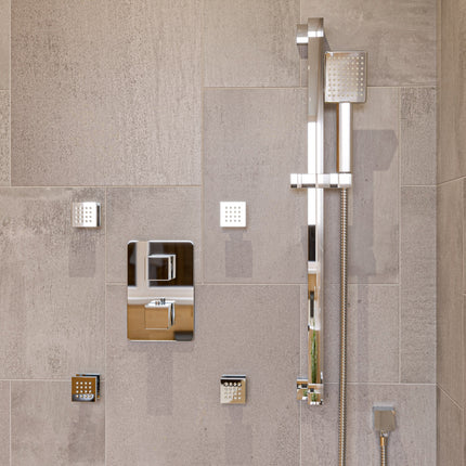 ALFI brand AB2287-PC Polished Chrome 3 Way Thermostatic Shower Set with Body Sprays Alfi Brand