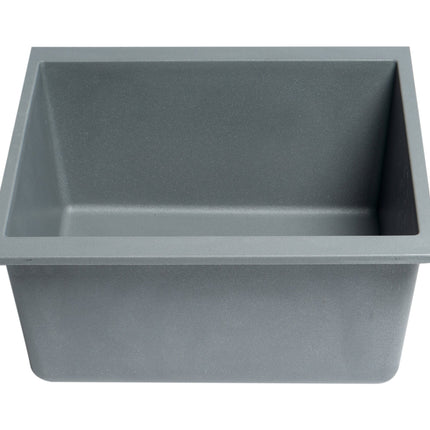 ALFI brand AB1720UM-T Titanium 17" Undermount Rectangular Granite Composite Kitchen Prep Sink Alfi Brand