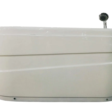EAGO AM175-R  5' White Acrylic Whirlpool Bathtub - Drain on Left