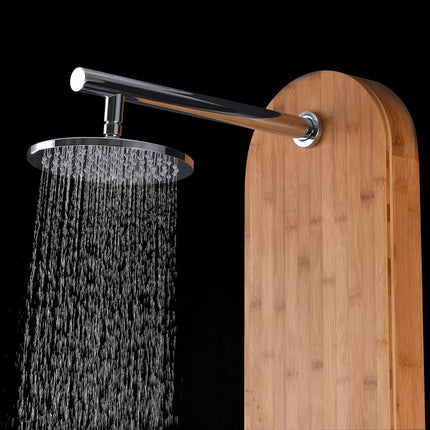 ANZZI Crane 52 in. Full Body Shower Panel with Heavy Rain Shower and Spray Wand in Natural Bamboo SP-AZ061 Anzzi