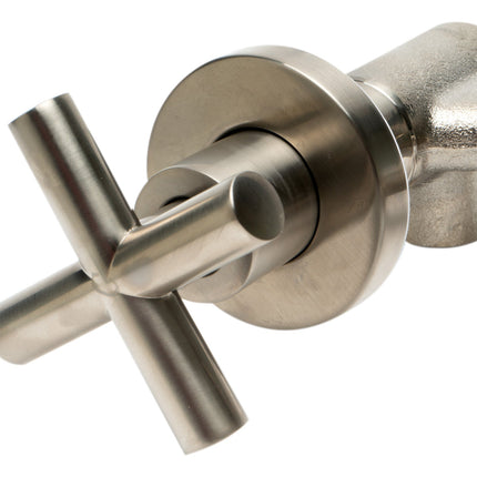 ALFI brand AB1035-BN Brushed Nickel 8" Widespread Wall-Mounted Cross Handle Faucet ALFI brand