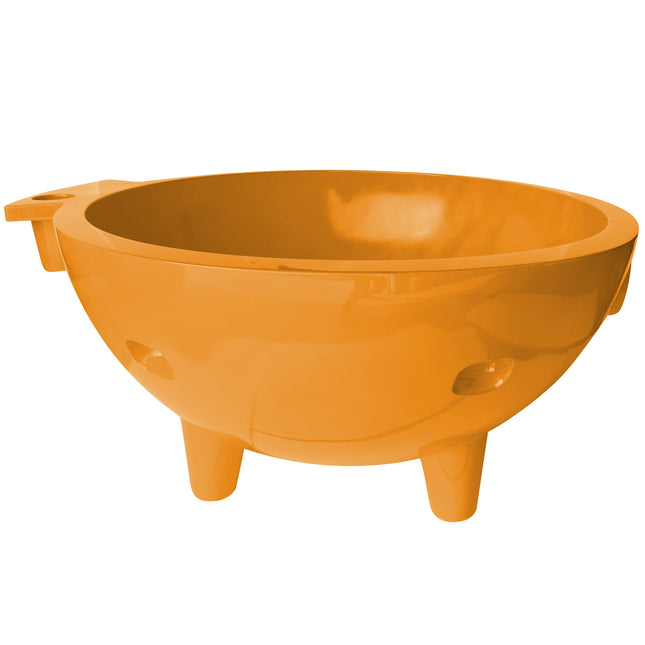 ALFI brand FireHotTub-OR The Round Fire Burning Portable Outdoor Hot Bath In Orange Tub Alfi Brand