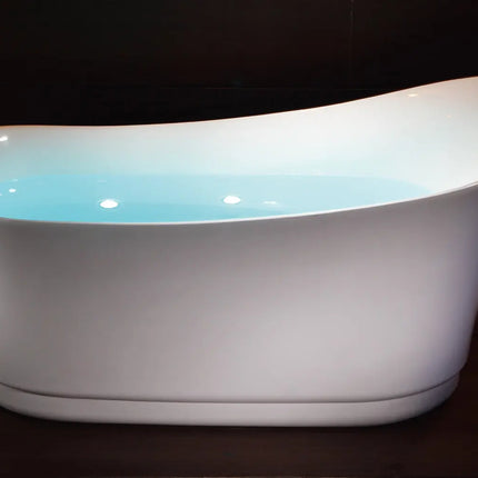 EAGO AM2140  6 Foot White Free Standing Air Bubble Bathtub