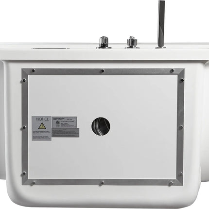 EAGO AM128ETL 6 ft Acrylic White Whirlpool Bathtub w Fixtures