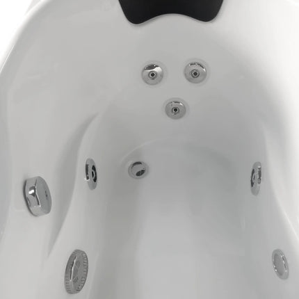 EAGO AM175-L  5'' White Acrylic Whirlpool Bathtub - Drain on Right
