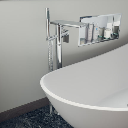 ALFI brand AB2875-PC Polished Chrome Free Standing Floor Mounted Bath Tub Filler Alfi Brand