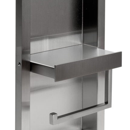 ALFI Brushed Stainless Steel Recessed Toilet Paper Holder Niche ABTPN88-BSS Alfi Brand