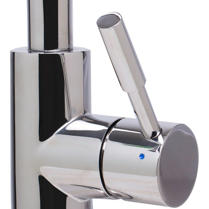 ALFI brand AB2028-PSS Single Hole Pull Down Stainless Steel Kitchen Faucet