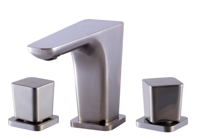 ALFI brand AB1782-BN Brushed Nickel Widespread Modern Bathroom Faucet Alfi Brand