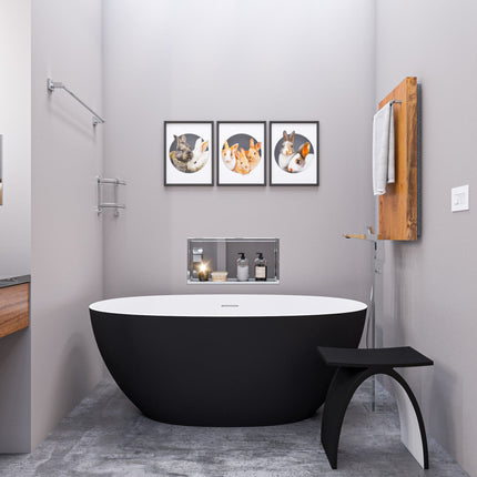 ALFI brand AB2475-PC Polished Chrome Single Hole Floor Mounted Tub Filler Alfi Brand