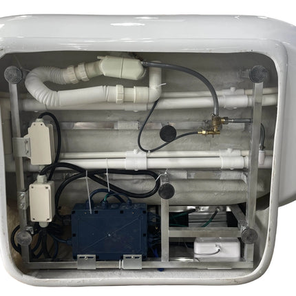 EAGO AM128ETL 6 ft Acrylic White Whirlpool Bathtub w Fixtures