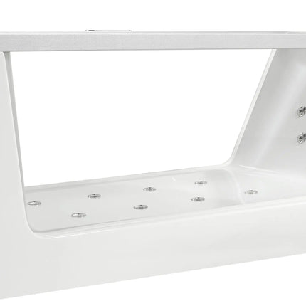 EAGO AM152ETL-6 6 ft Clear Rectangular Acrylic Whirlpool Bathtub