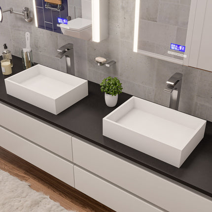 ALFI brand AB1587-BN Tall Brushed Nickel Single Lever Bathroom Faucet Alfi Brand