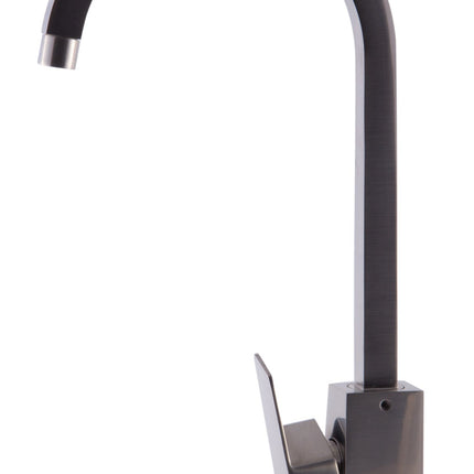 ALFI brand AB3470-BN Brushed Nickel Gooseneck Single Hole Bathroom Faucet Alfi Brand