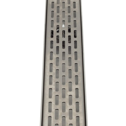 ALFI brand ABLD32C-BSS 32" Modern Stainless Steel Linear Shower Drain with Groove Holes Alfi Brand