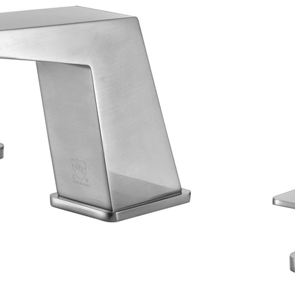 ALFI brand AB1471-BN Brushed Nickel Modern Widespread Bathroom Faucet Alfi Brand