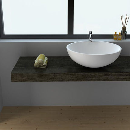Legion Furniture WJ9038 19.7" Solid Surface Vessel Sink In White Legion Furniture