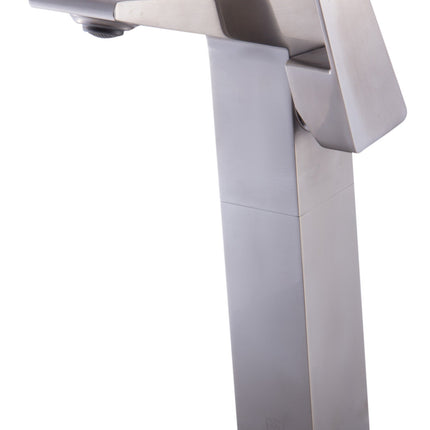ALFI brand AB1475-BN Brushed Nickel Single Hole Tall Bathroom Faucet Alfi Brand