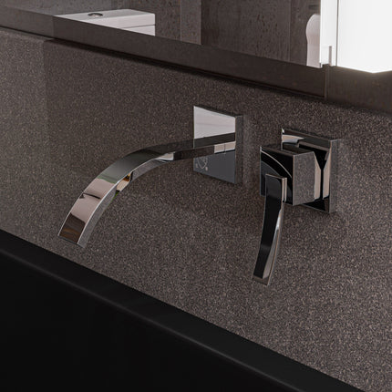 ALFI brand AB1256-PC Polished Chrome Single Lever Wallmount Bathroom Faucet ALFI brand