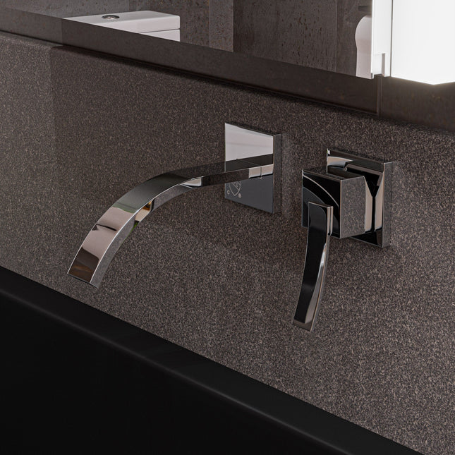 ALFI brand AB1256-PC Polished Chrome Single Lever Wallmount Bathroom Faucet ALFI brand