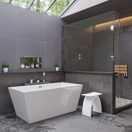 ALFI brand AB2464-PC Polished Chrome Deck Mounted 3 Hole Tub Filler & Shower Head Alfi Brand