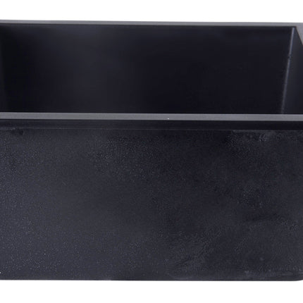 ALFI brand AB2420UM-BLA Black 24" Undermount Single Bowl Granite Composite Kitchen Sink Alfi Brand