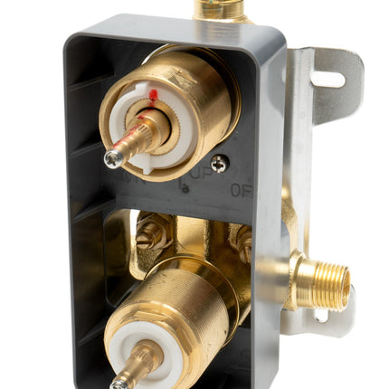 ALFI brand AB2601-PC Polished Chrome Square Knob 1 Way Thermostatic Shower Mixer Alfi Brand
