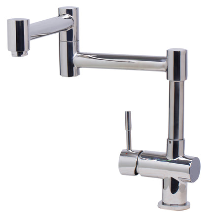 ALFI brand AB2038-PSS Modern Solid Stainless Steel Retractable Kitchen Faucet