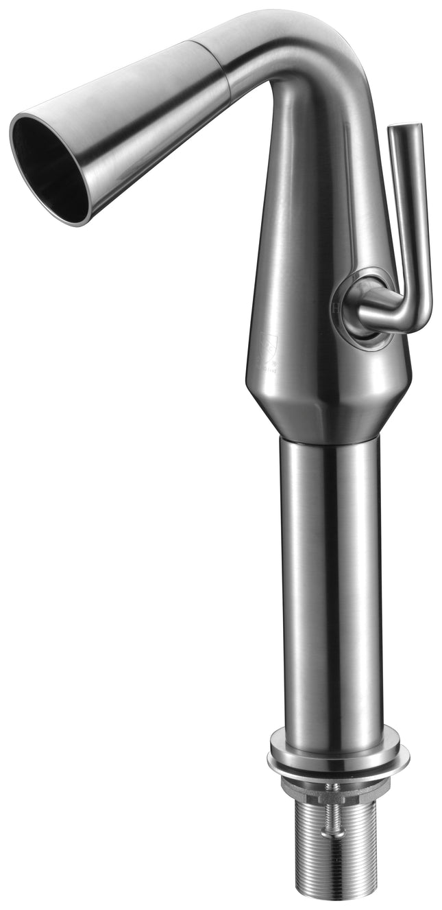 ALFI brand AB1792-BN Brushed Nickel Single Hole Tall Cone Waterfall Bathroom Faucet Alfi Brand