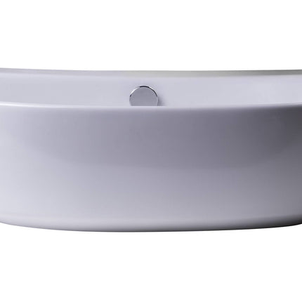 ALFI brand AB110  20" White D-Bowl Porcelain Wall Mounted Bath Sink ALFI brand