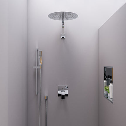 ALFI brand RAIN16R-PSS Solid Polished Stainless Steel 16" Round Ultra Thin Rain Shower Head Alfi Brand