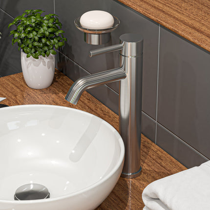 ALFI brand AB1023-BN Tall Brushed Nickel Single Lever Bathroom Faucet ALFI brand
