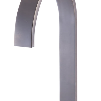 ALFI brand AB1336-BN Brushed Nickel Gooseneck Widespread Bathroom Faucet