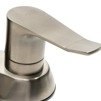 ALFI brand AB1493-BN Brushed Nickel Two-Handle 4'' Centerset Bathroom Faucet Alfi Brand