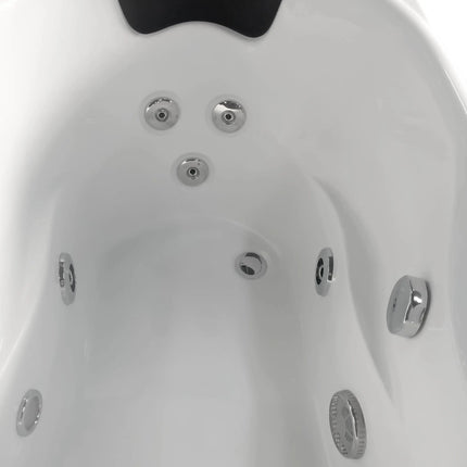 EAGO AM175-R  5' White Acrylic Whirlpool Bathtub - Drain on Left