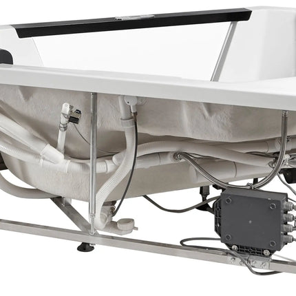 EAGO AM156ETL 5 ft Clear Corner Acrylic Whirlpool Bathtub for Two