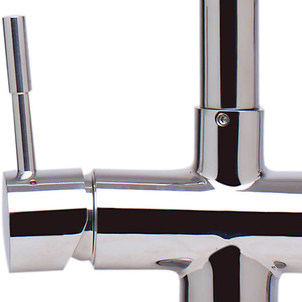 ALFI brand AB2038-PSS Modern Solid Stainless Steel Retractable Kitchen Faucet