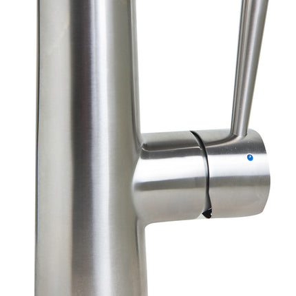 ALFI brand AB2039S Solid Stainless Steel Commercial Spring Kitchen Faucet