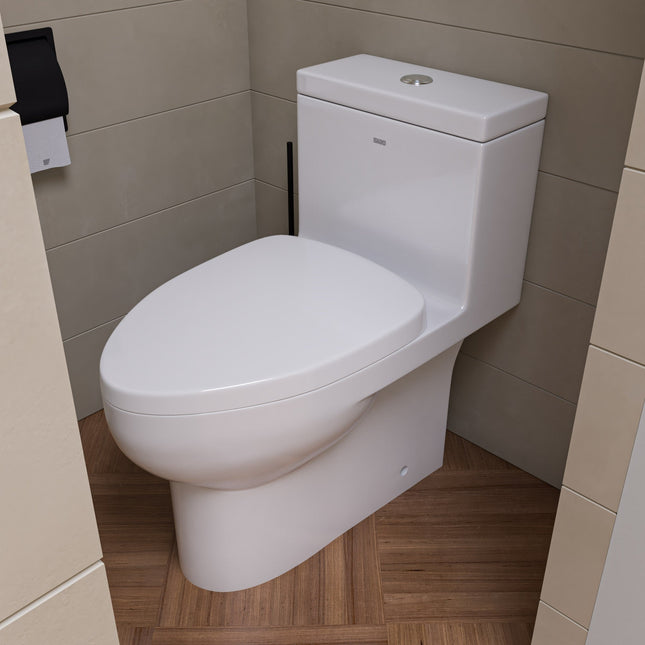 EAGO TB359 DUAL FLUSH ONE PIECE ECO-FRIENDLY HIGH EFFICIENCY LOW FLUSH CERAMIC TOILET EAGO