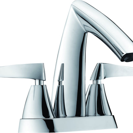 ALFI brand AB1003-PC Polished Chrome Two-Handle 4'' Centerset Bathroom Faucet