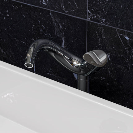 ALFI brand AB1570-PC Tall Wave Polished Chrome Single Lever Bathroom Faucet Alfi Brand