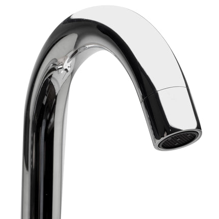 ALFI brand AB2534-PC Polished Chrome Single Lever Floor Mounted Tub Filler Mixer w Hand Held Shower Head Alfi Brand